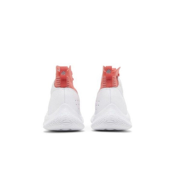 Size 11 Under Armour Curry 4 Flotro Playoffs White/Crimson Mens 3024861-100 main image 4